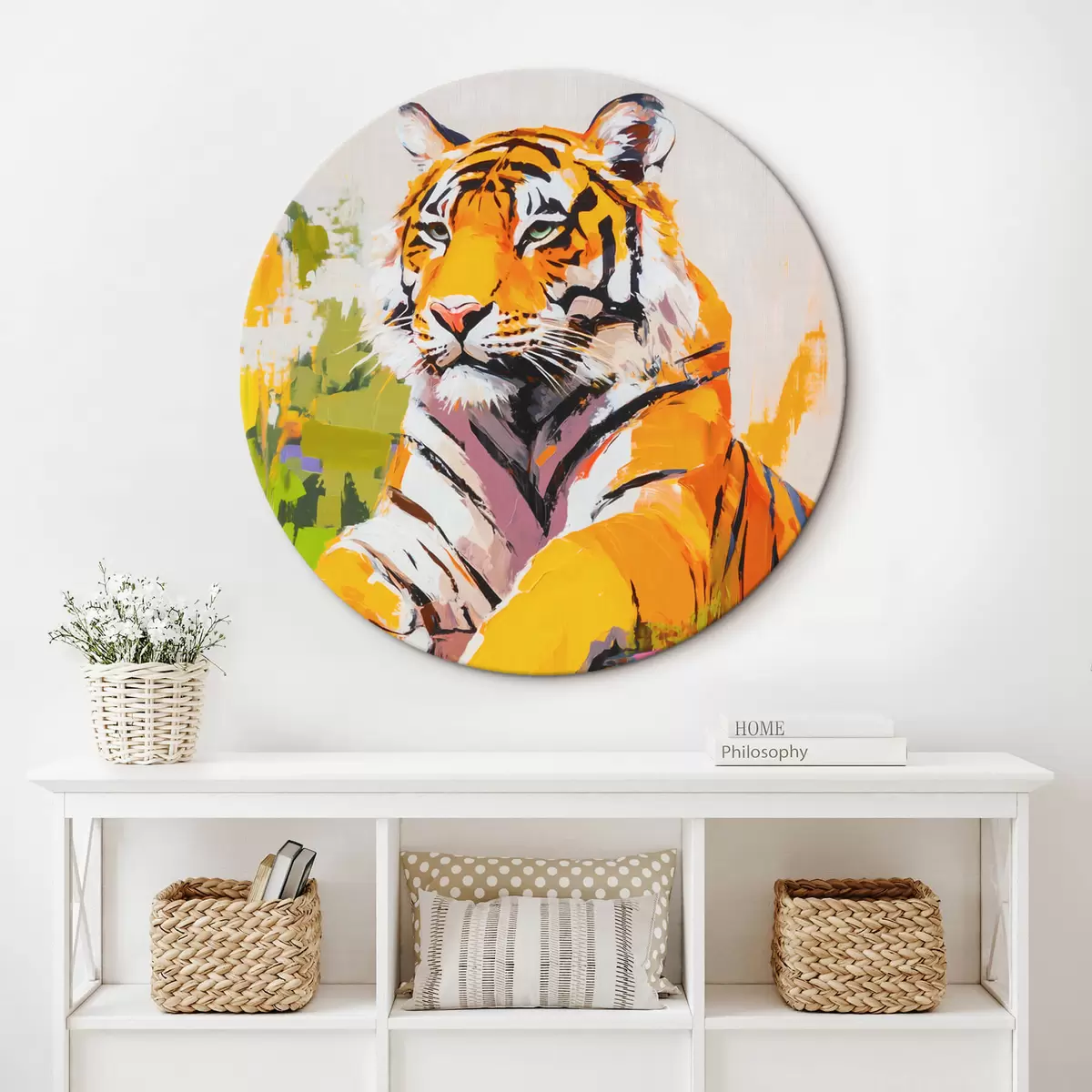 Okrúhle obrazy Tiger r45070