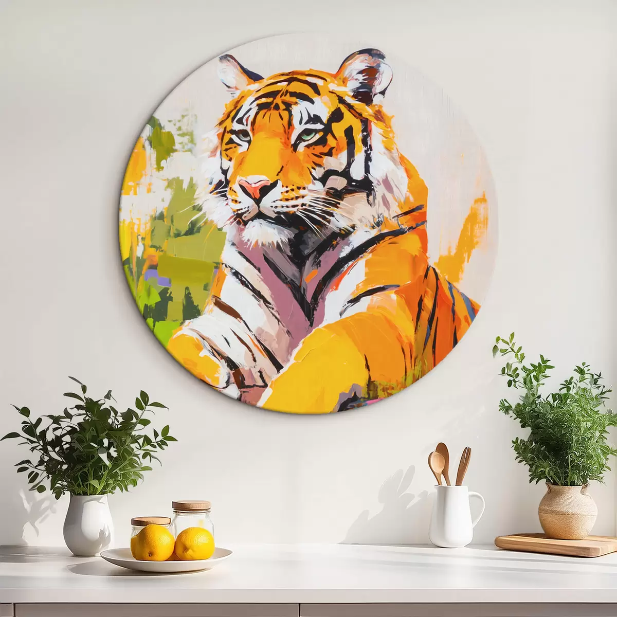 Okrúhle obrazy Tiger r45070