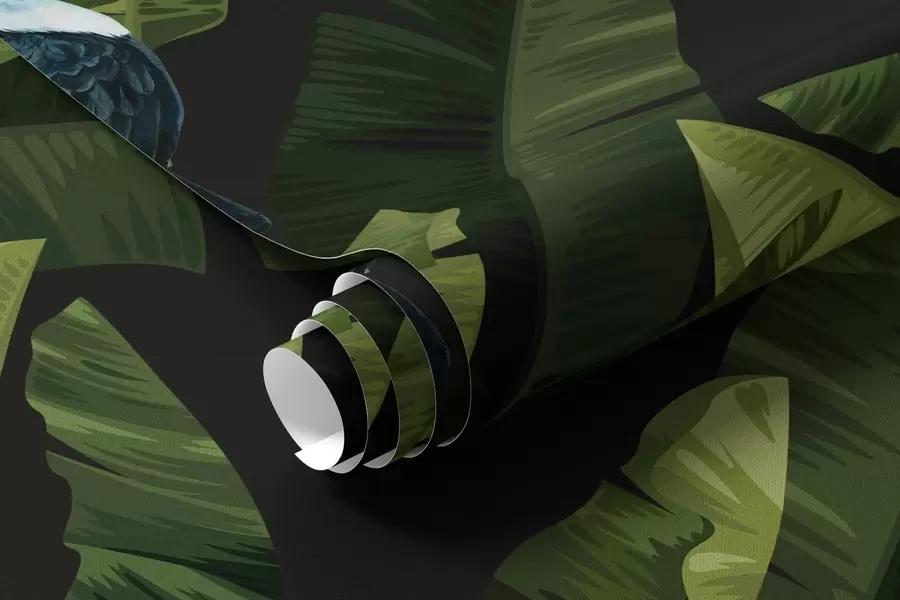 Fototapety Tukan v tropických listoch a00415