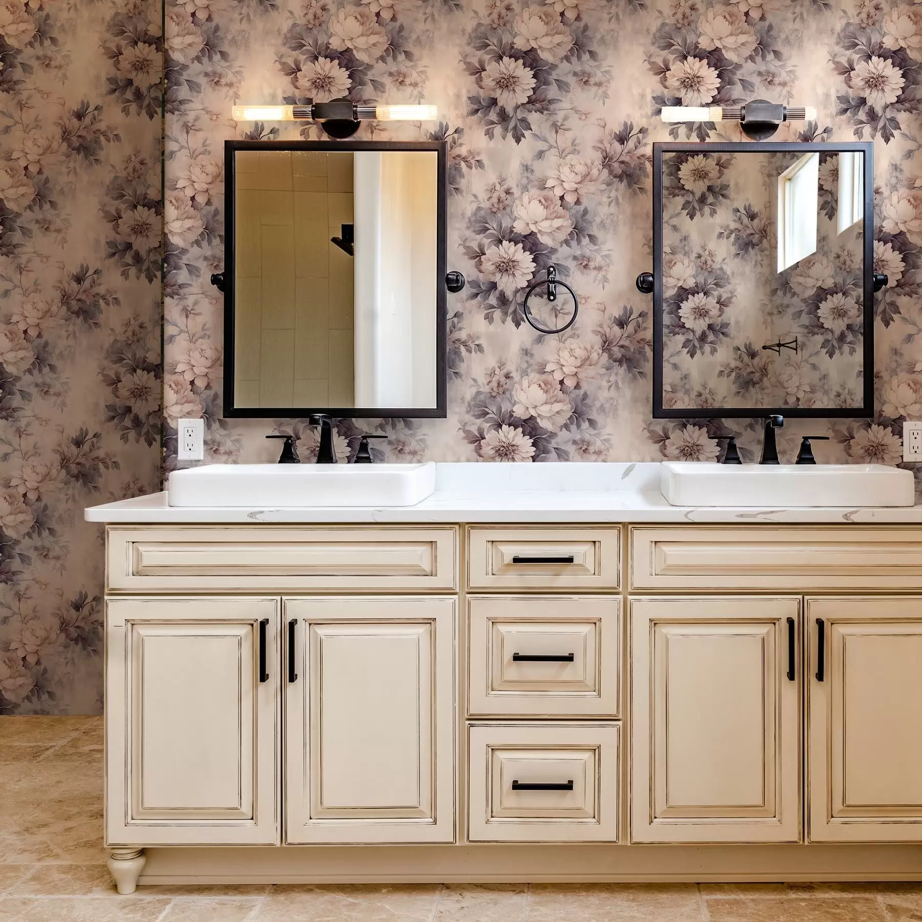 Fototapety Vintage akvarelové kvety