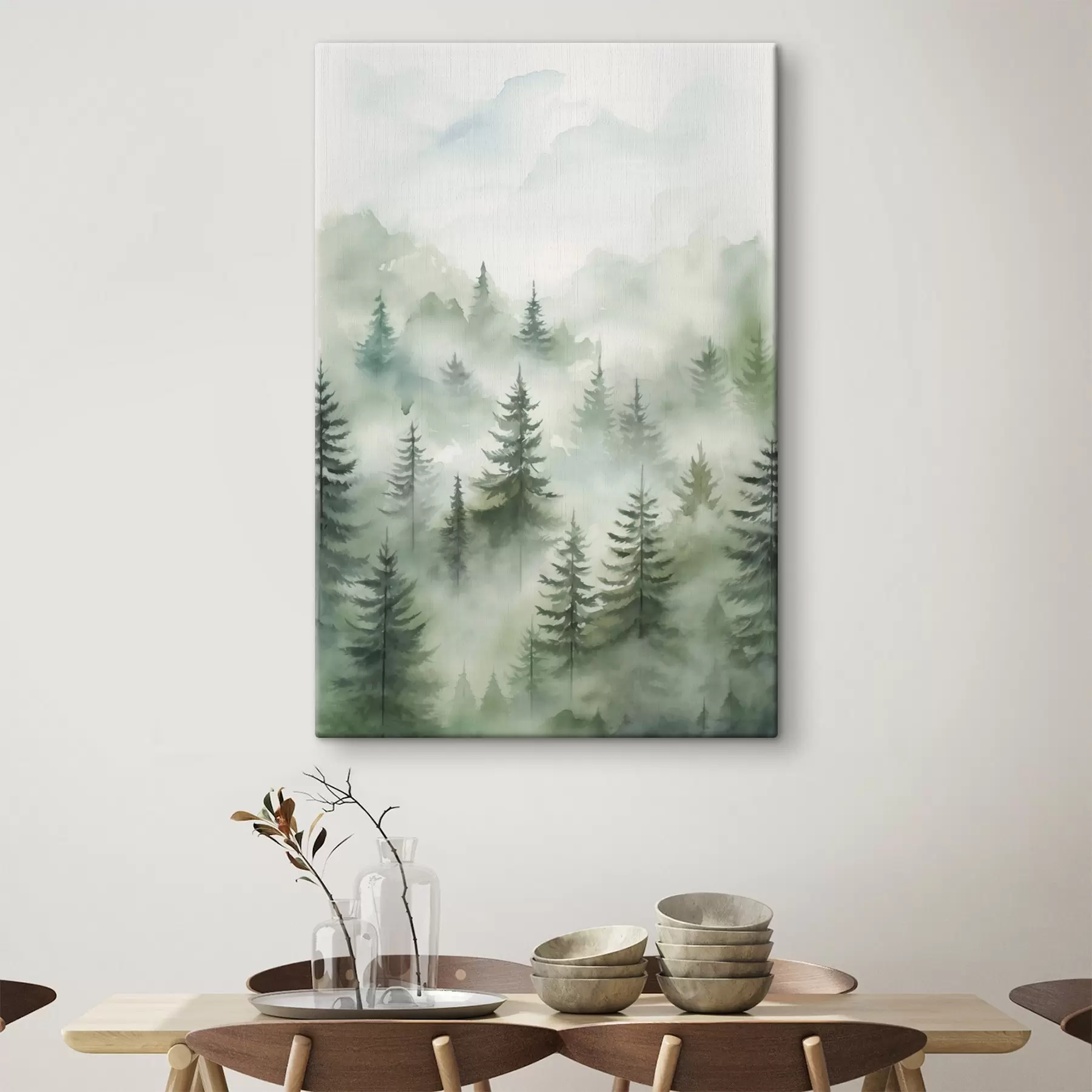 Obraz Les v hmle s45207