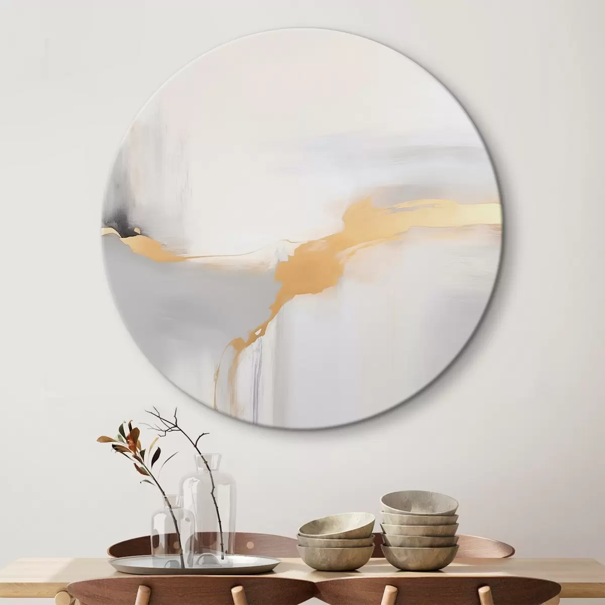 Okrúhle obrazy Minimalistická abstrakcia r45209