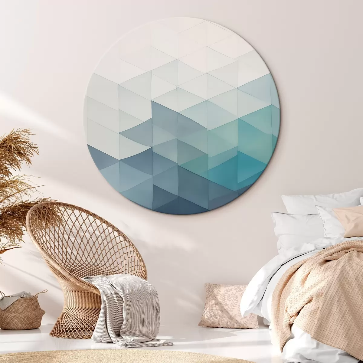 Okrúhle obrazy Moderná geometrická abstrakcia r45214