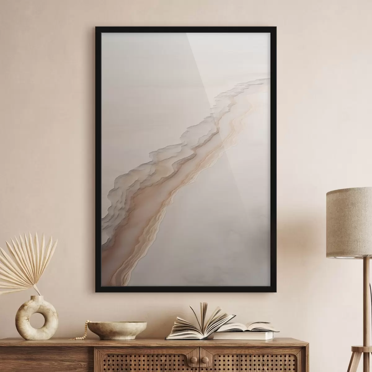 Plagáty Minimalistická púštna krajina f45205