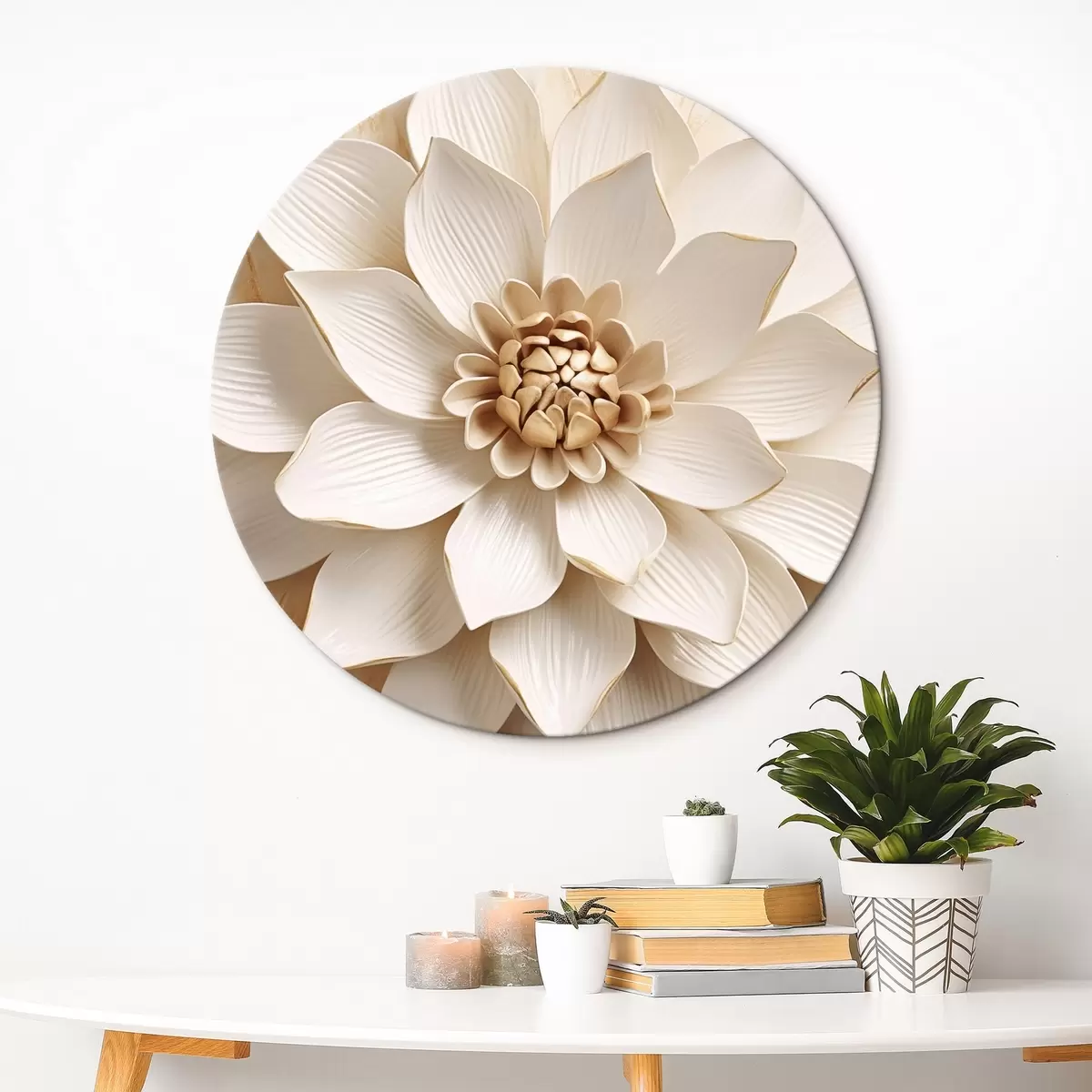 Okrúhle obrazy Objemový kvet r45224