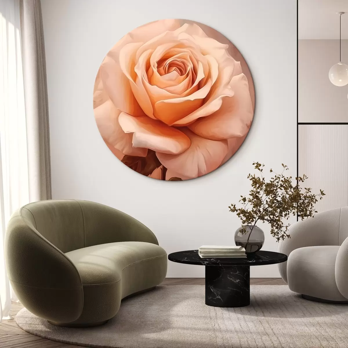 Okrúhle obrazy Rose r45226