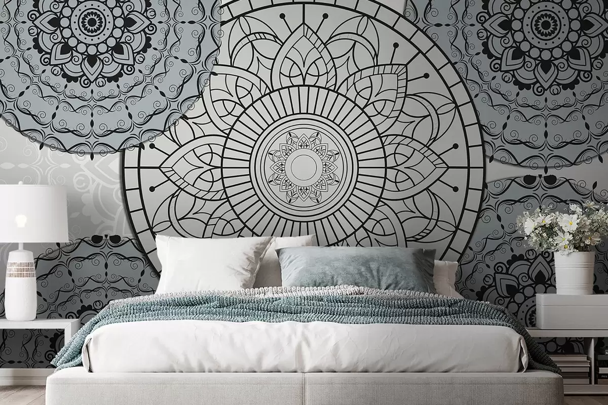 Fototapety Mandala vo svetlých tónoch w09182