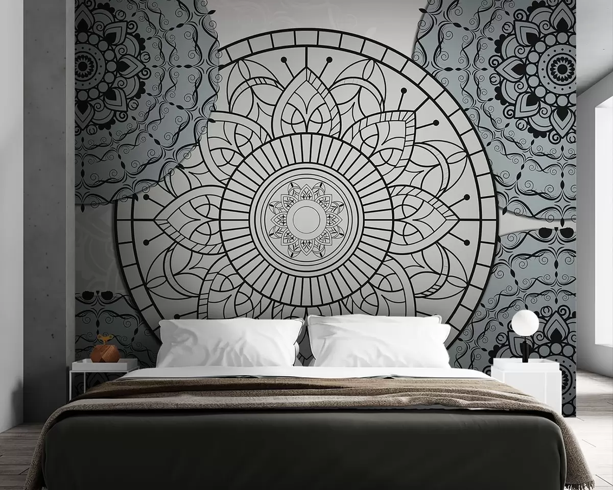 Fototapety Mandala vo svetlých tónoch w09182