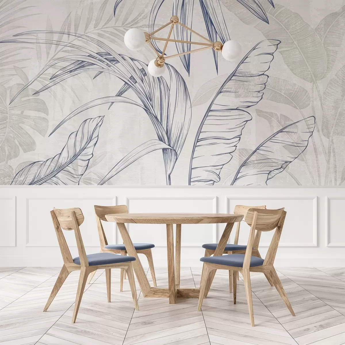 Fototapety Listy na pozadí s imitáciou rozmazania a textúry w04362v1