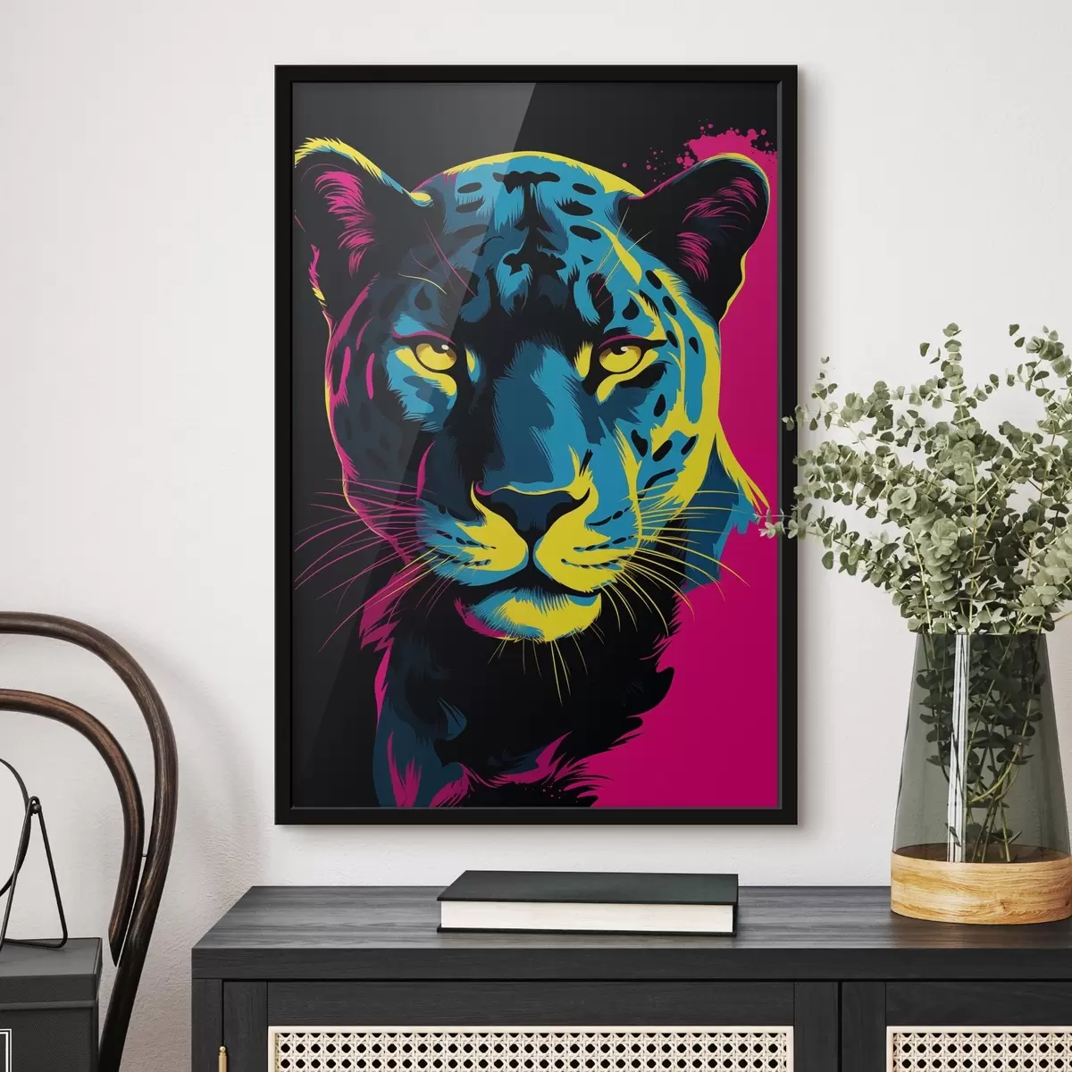 Plagáty Tiger v prívale farieb f45280