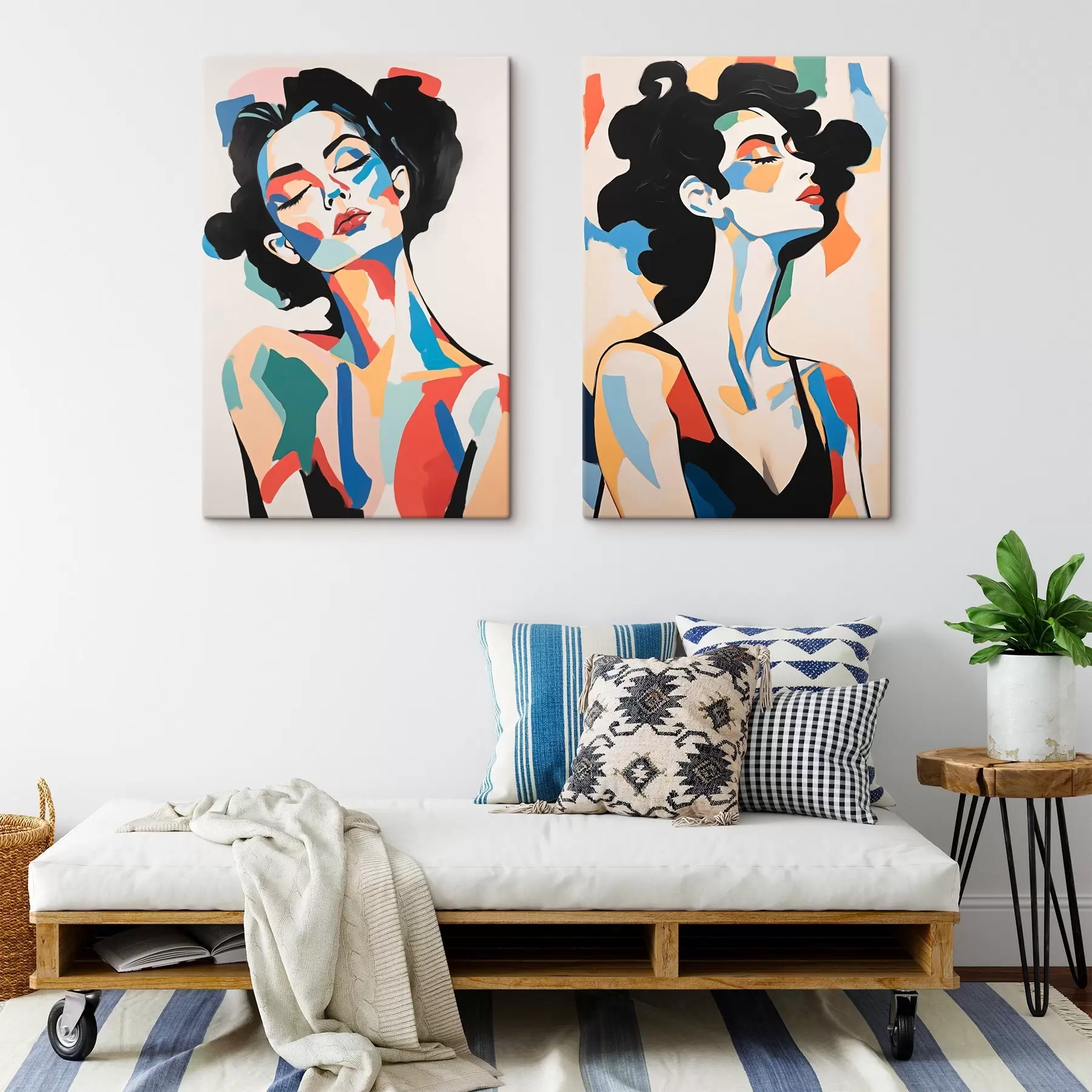 Obraz Abstraktné portréty žien m00543 zakúpiť Slovensko - Uwalls.se Obraz Abstraktné portréty žien m00543