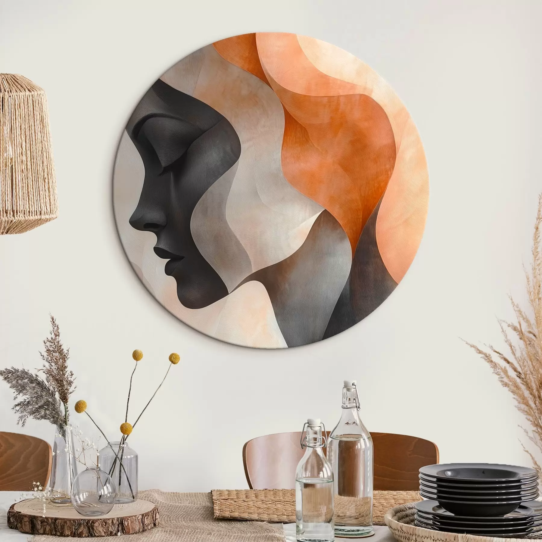 Obraz Abstrakcia s portrétom ženy r45235