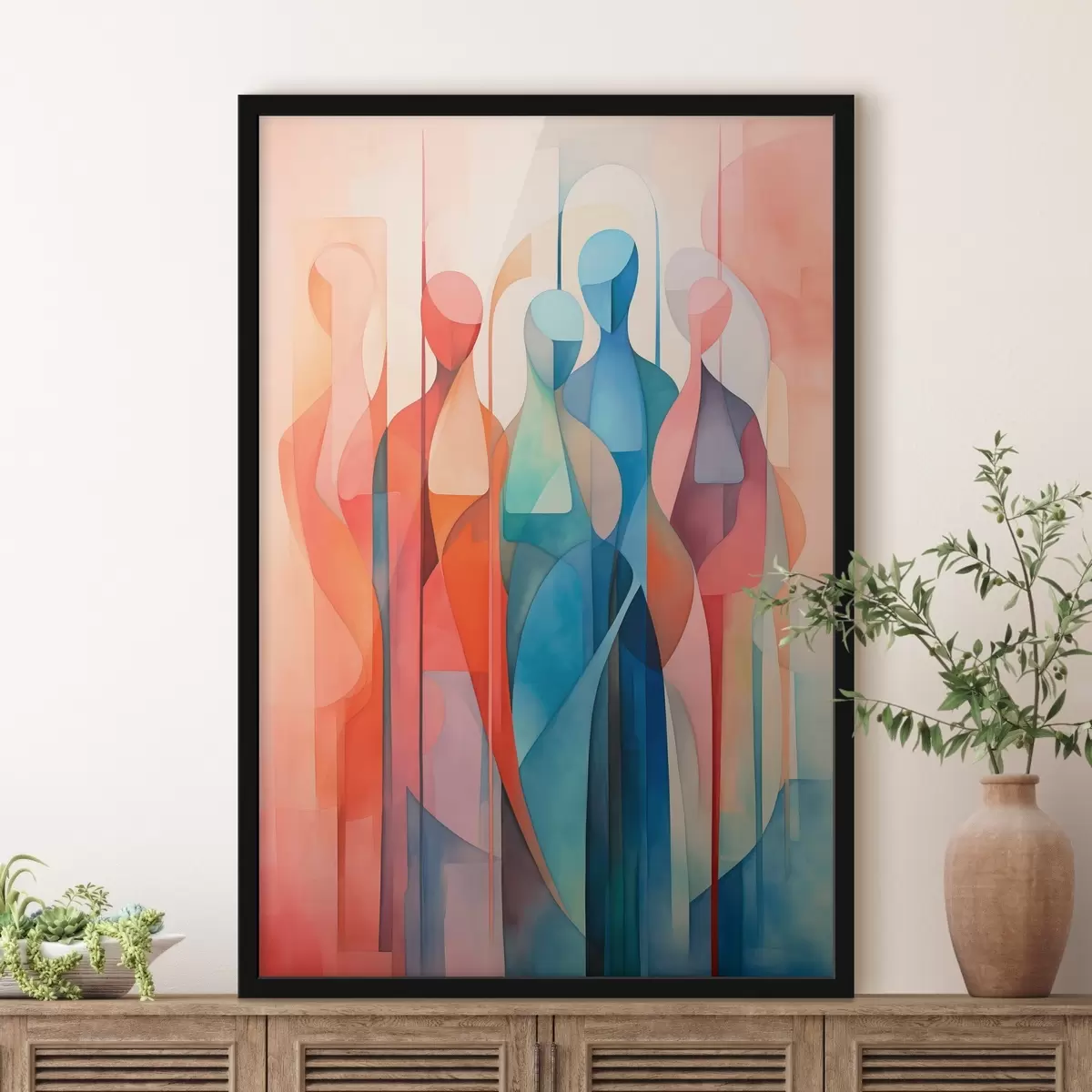 Plagáty Abstraktné siluety f45237