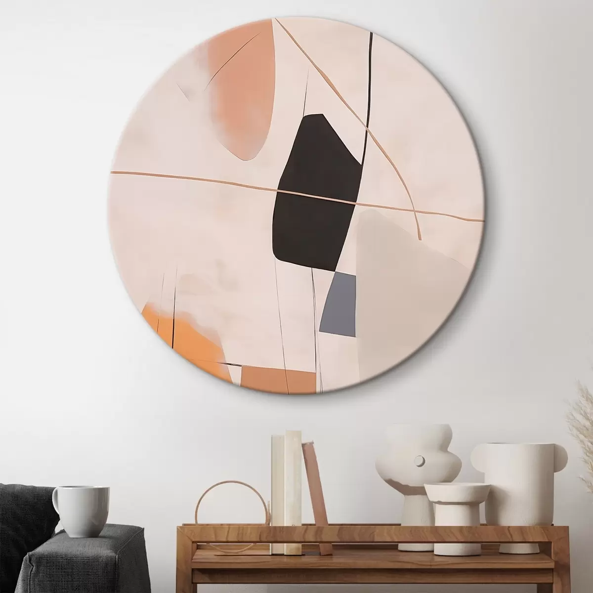 Okrúhle obrazy Geometrická abstrakcia r45299