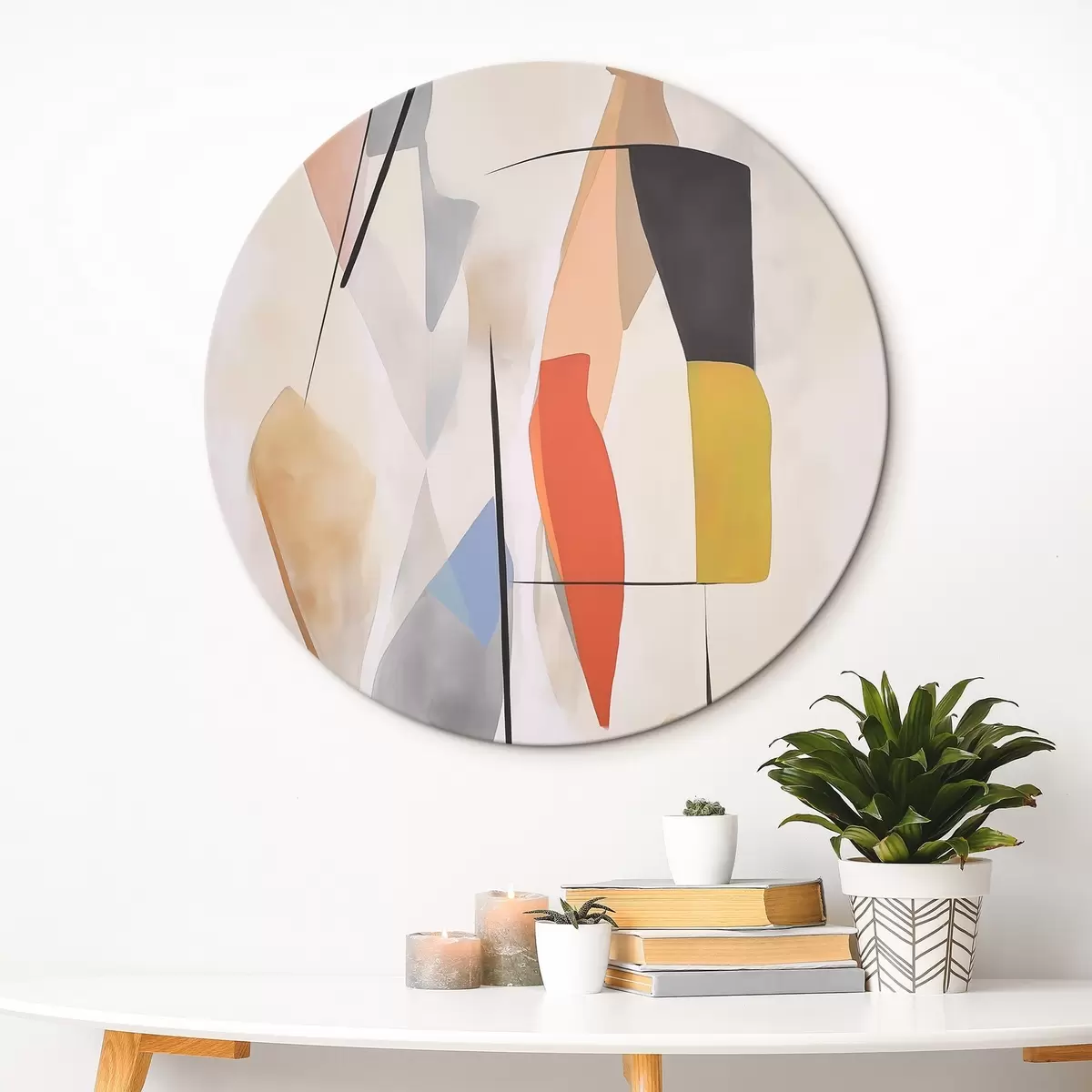 Okrúhle obrazy Abstrakcia r45300