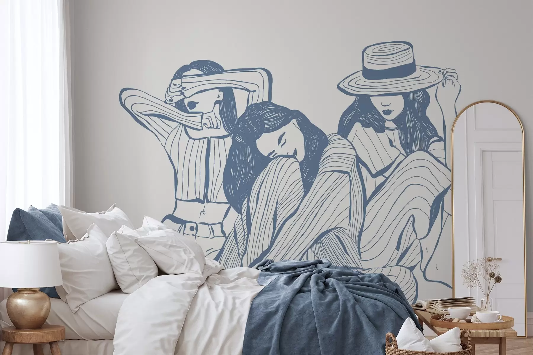 Fototapety Dievčenské odtiene modrej w04384v1