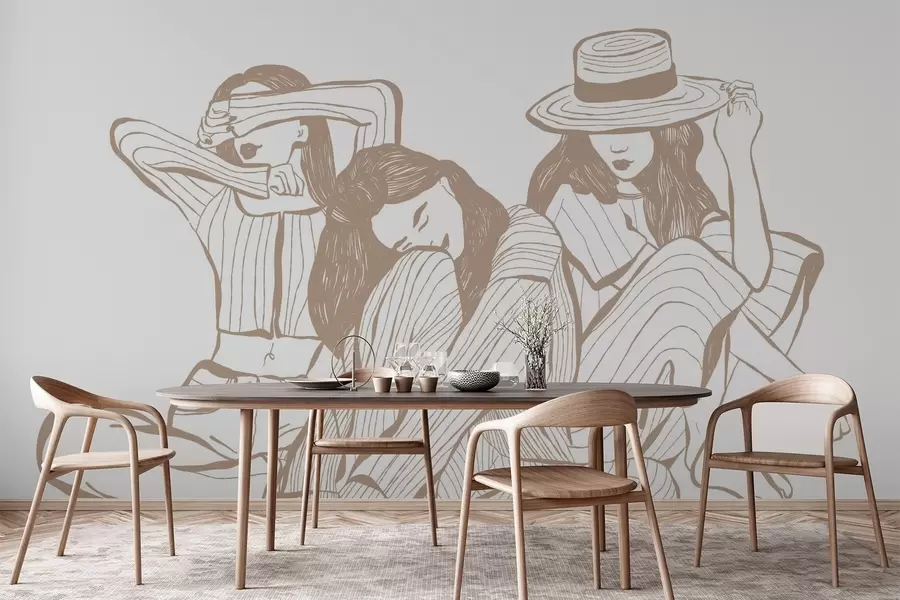 Fototapety Dievčenské odtiene béžovej w04384v2