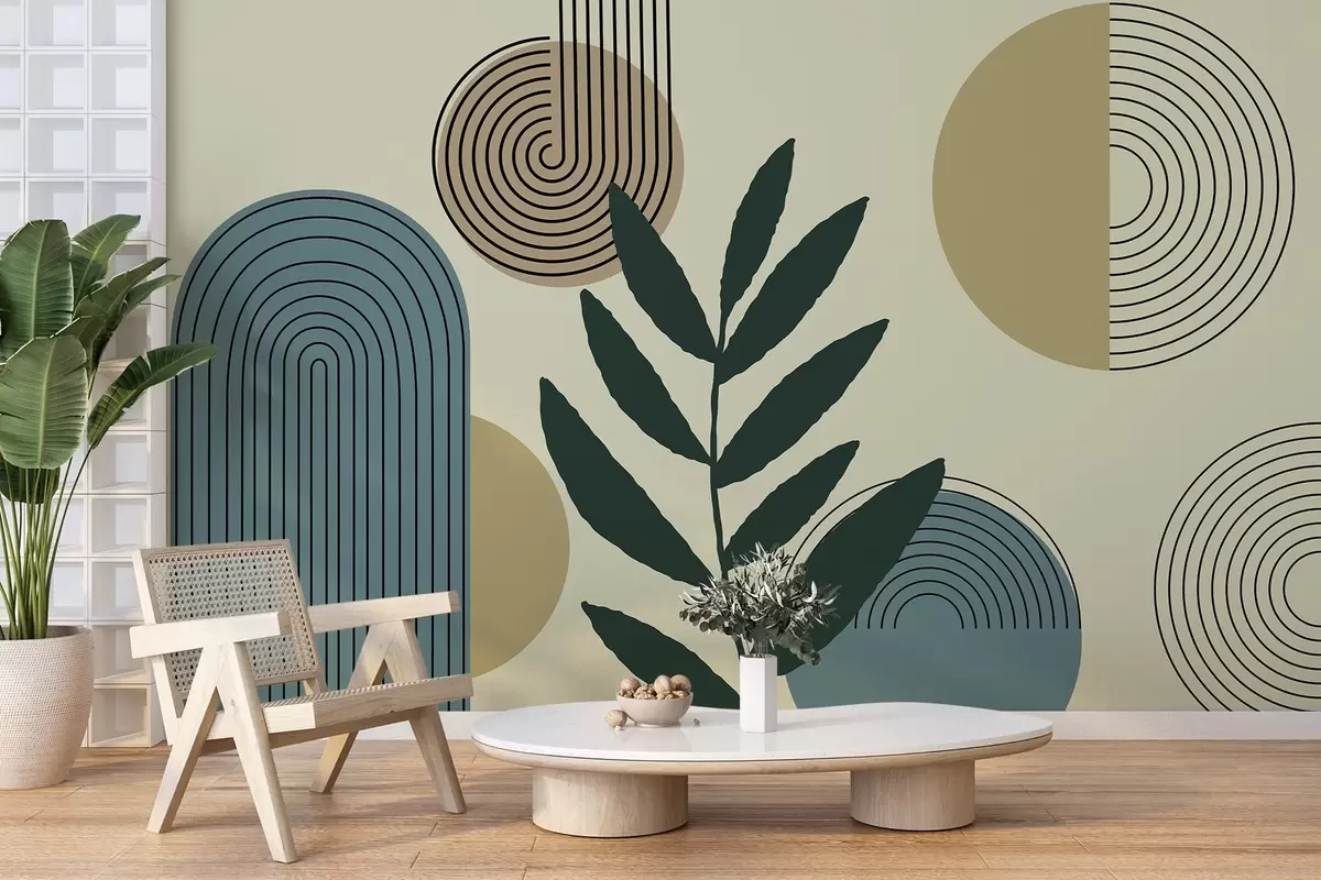 Fototapety Geometrické listy w04385v1