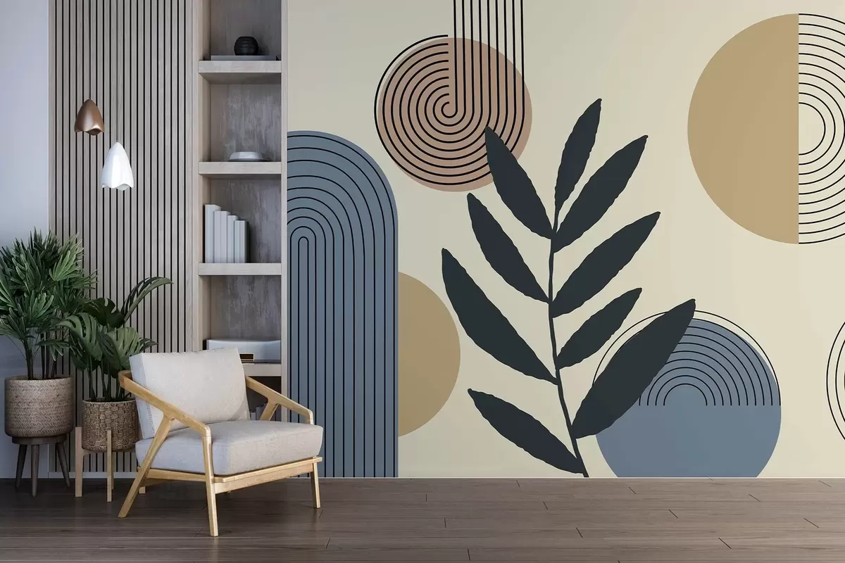 Fototapety Geometrické listy w04385v2
