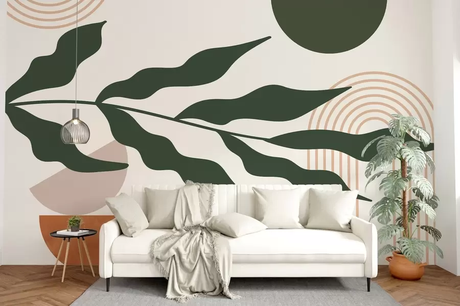 Fototapety Abstrakcia, listy, lineárne oblúky w04386v1