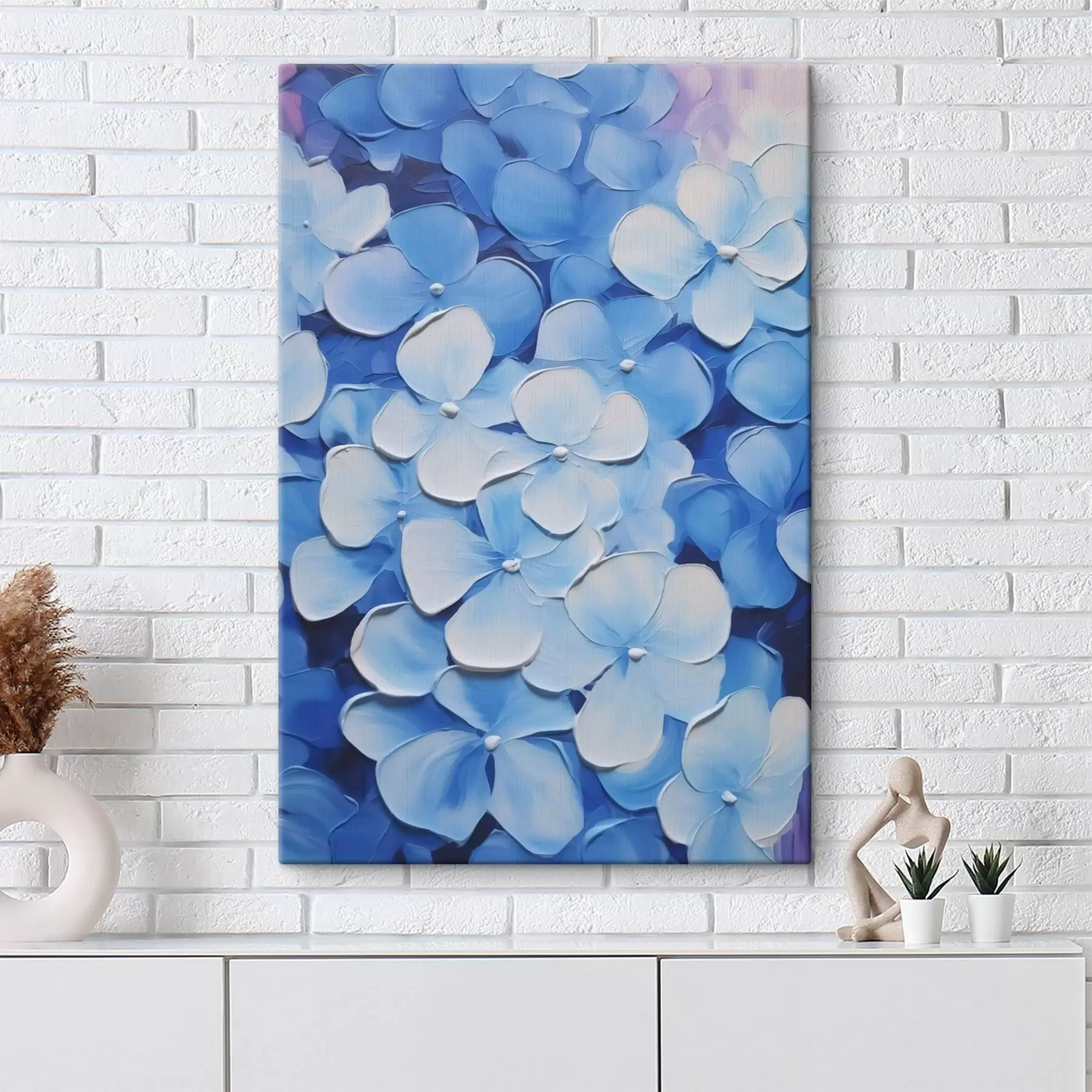 Obraz Imitácia maľby hortenzie s45357