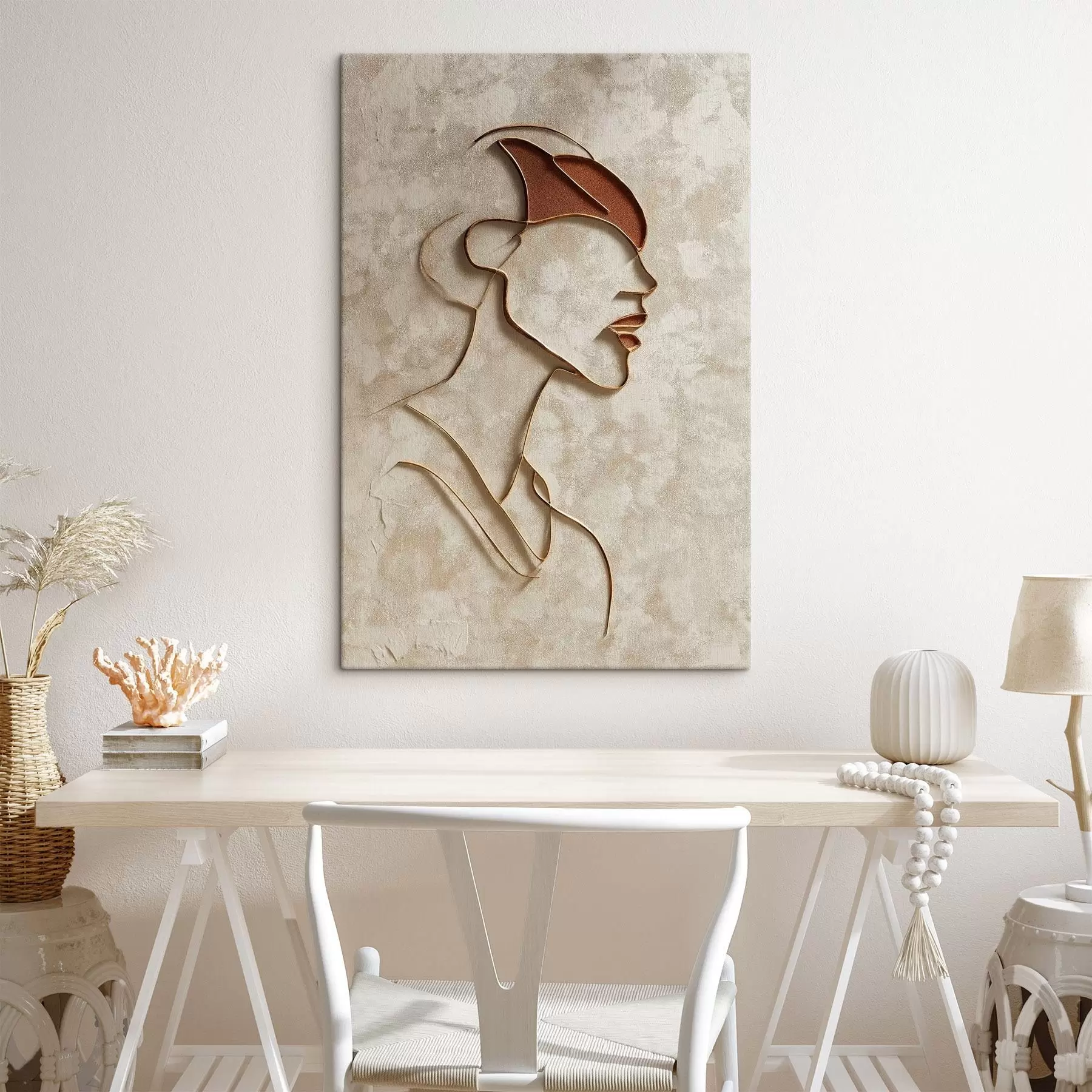 Obraz Abstraktná ženská tvár s45395