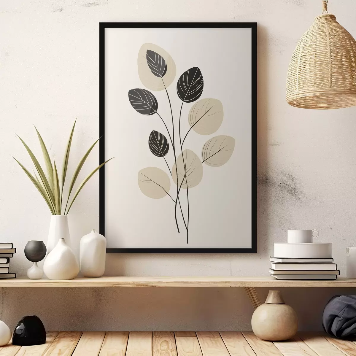 Plagáty Minimalistická botanická ilustrácia f45401
