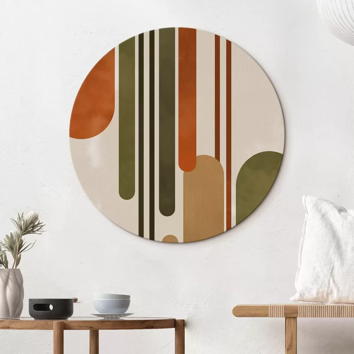 Okrúhle obrazy Viacfarebná abstrakcia r45397