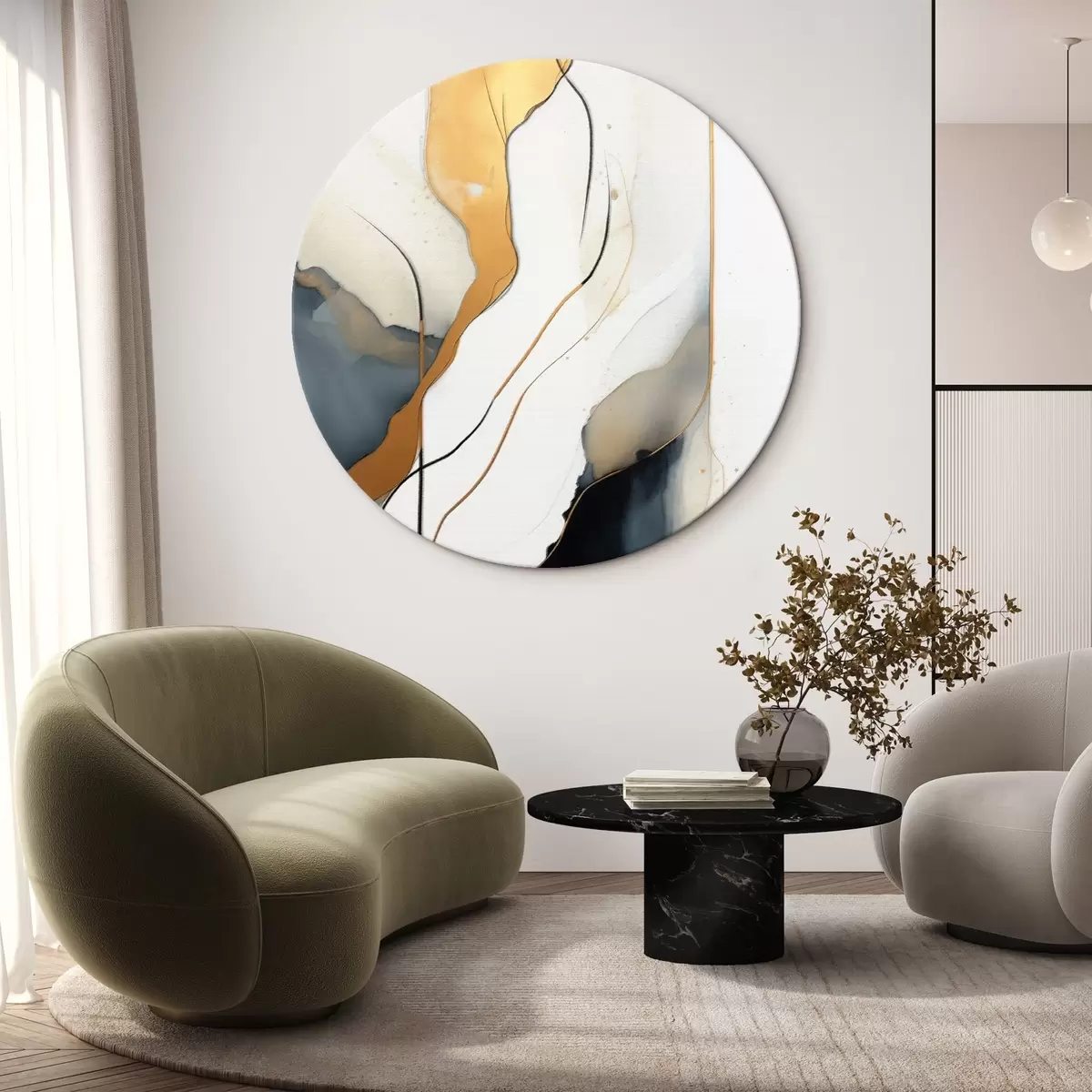 Okrúhle obrazy Abstrahovanie riadkov r45407