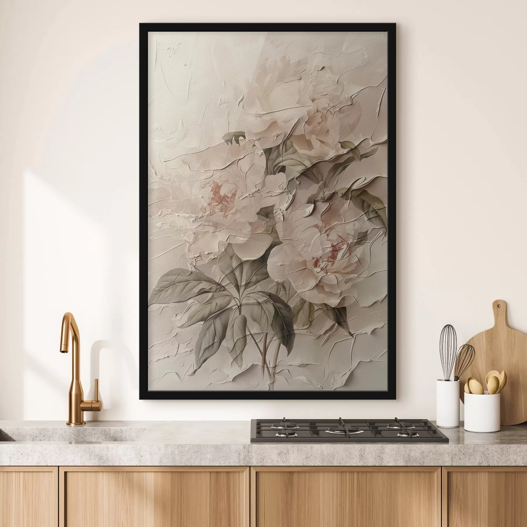 Fototapety Svieža kytica pivoniek v akvarelovom štýle na svetlom pozadí f45336