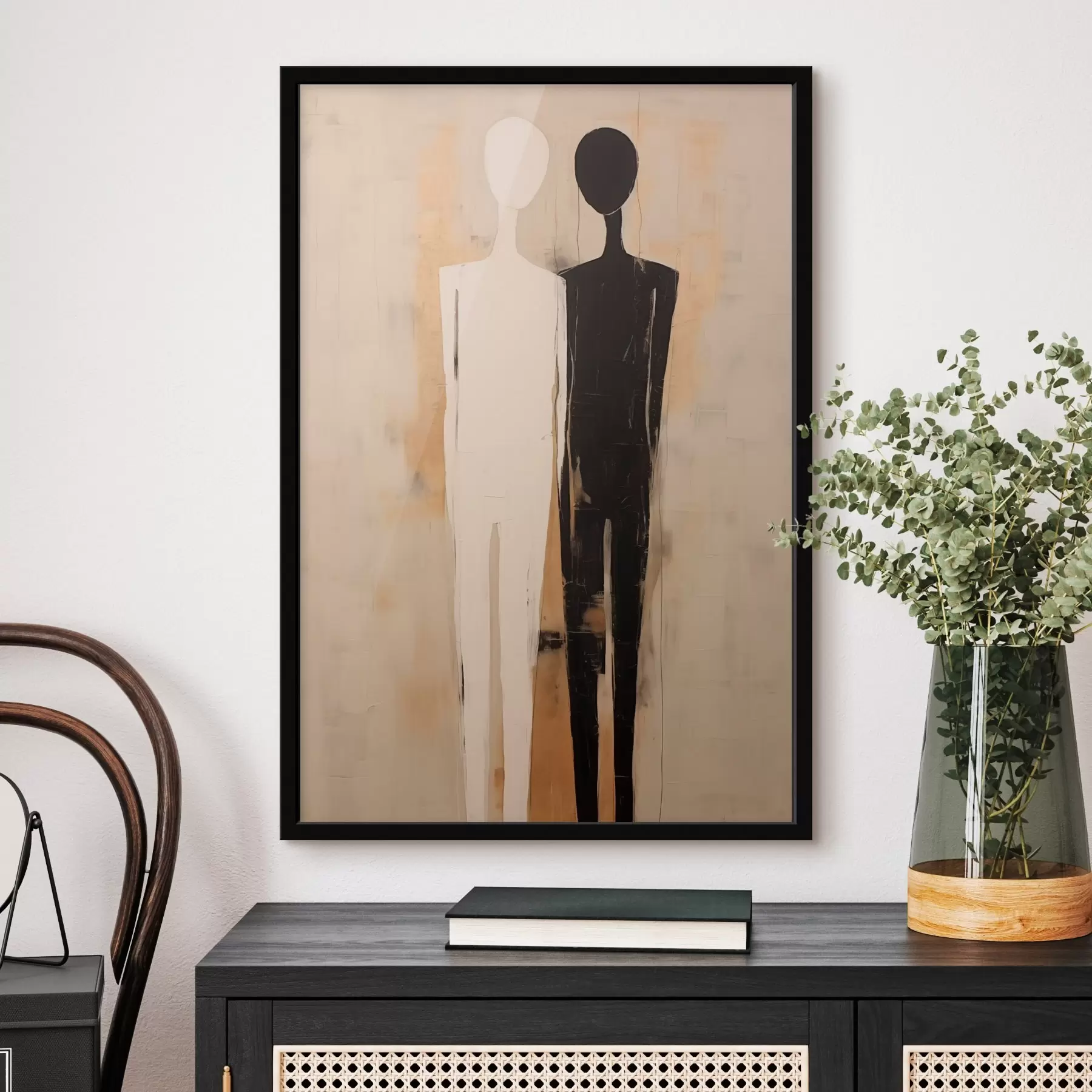 Fototapety Silueta dvoch postáv f45430