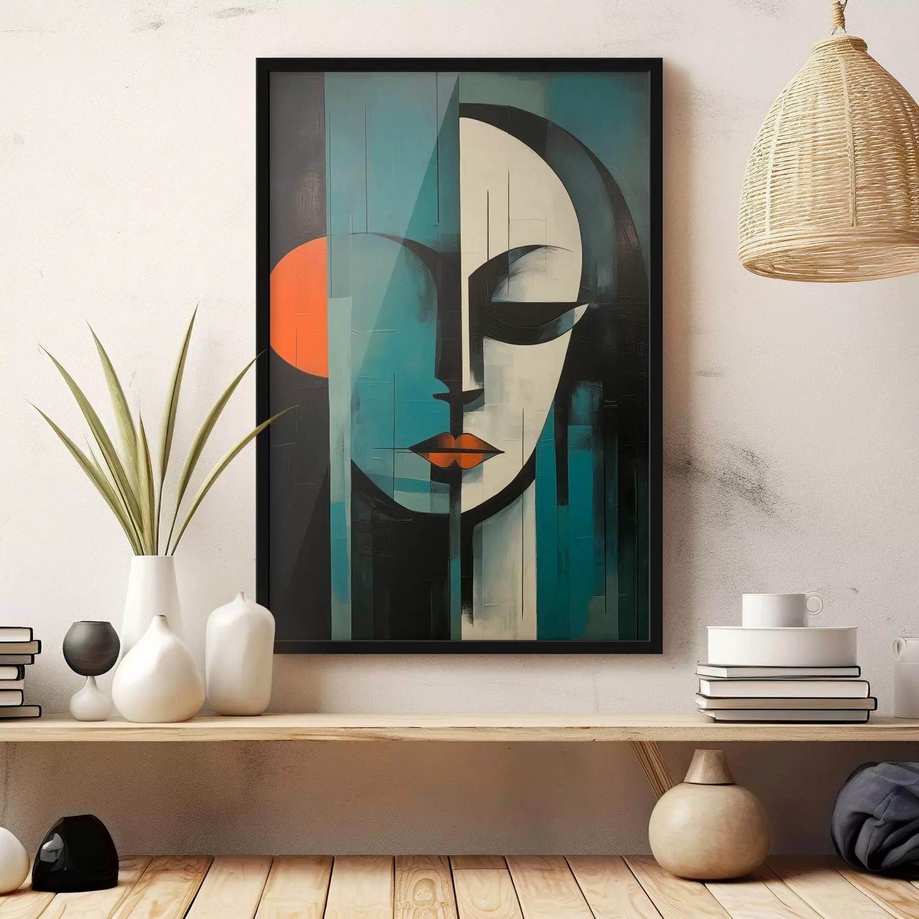 Fototapety Abstraktný ženský portrét f45437