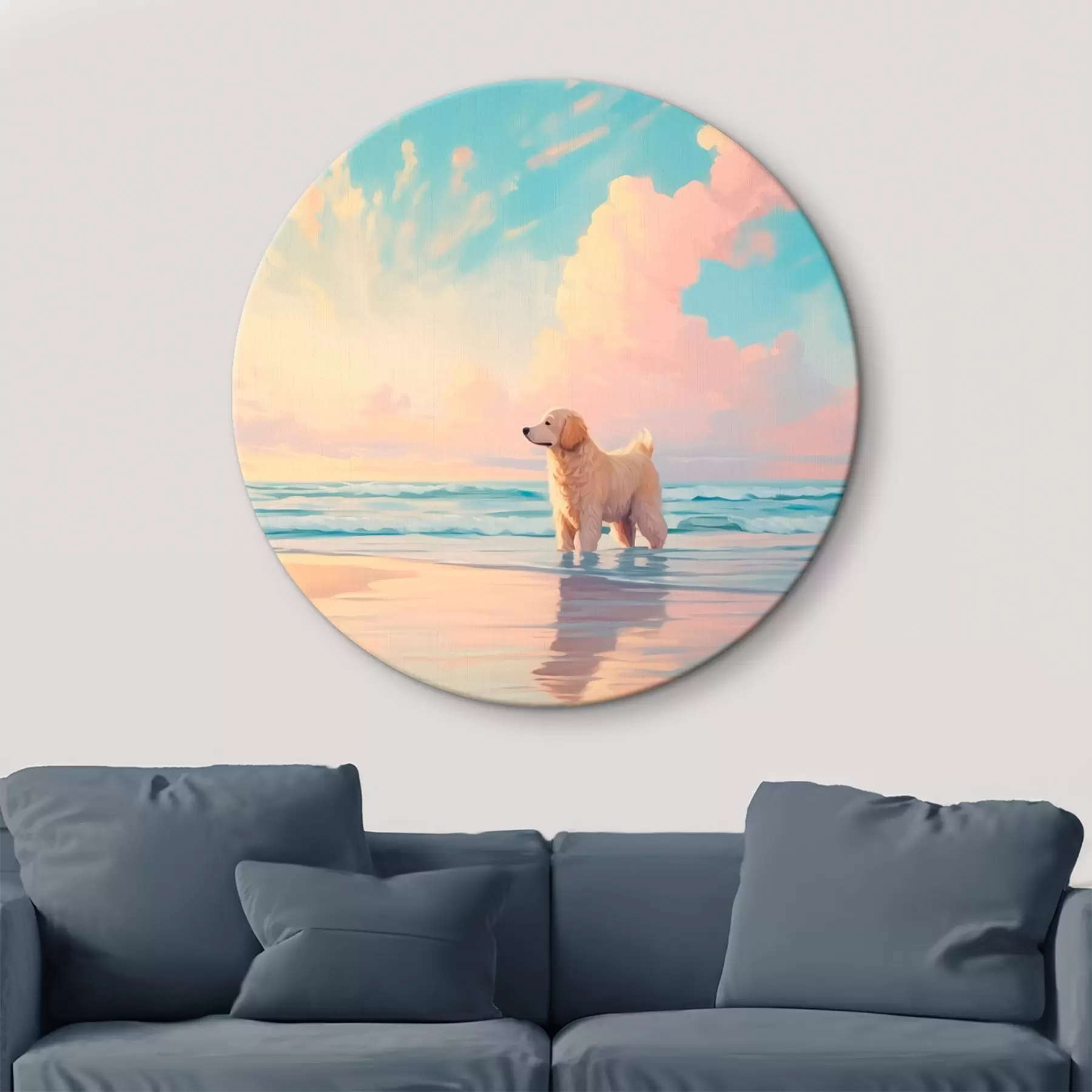 Obraz Retriever na brehu mora r45425