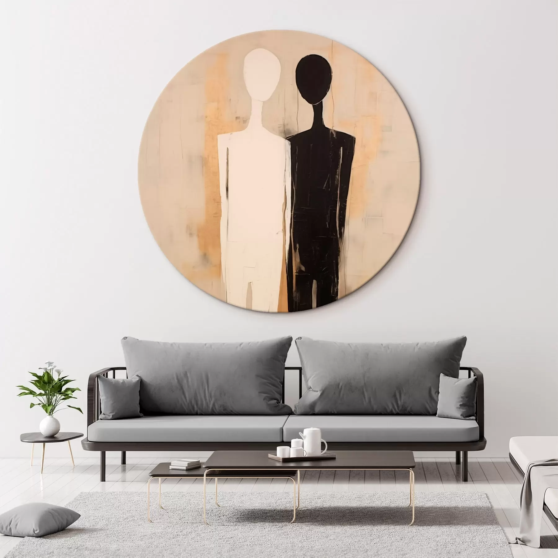 Obraz Silueta dvoch postáv r45430