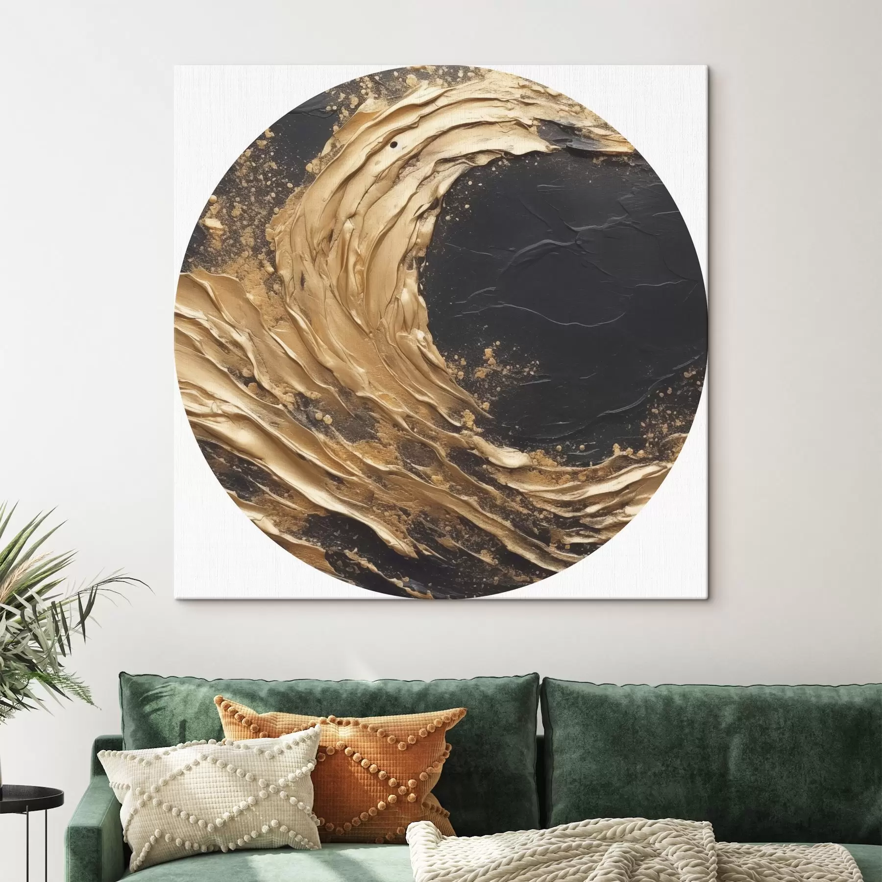 Obraz Abstraktná vlna v oranžových tónoch r45441