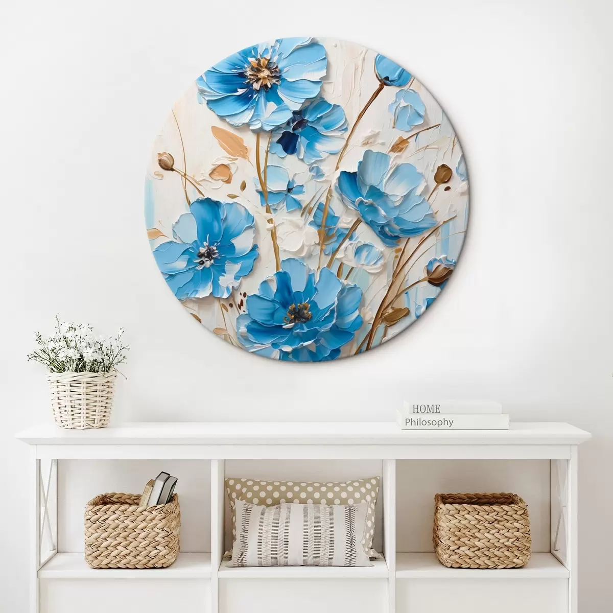Okrúhle obrazy Kvety r45363