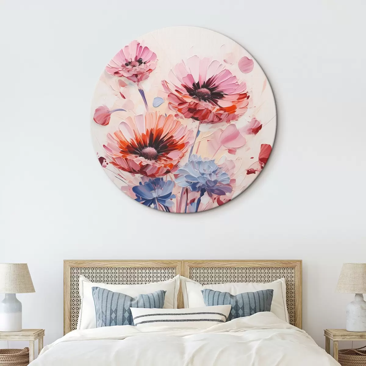 Okrúhle obrazy Kvety r45373