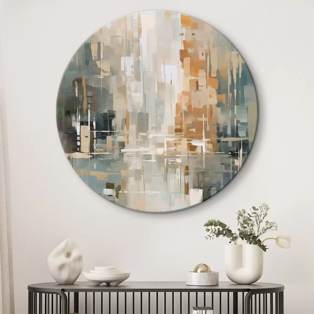 Okrúhle obrazy Abstrakcia imitácia maľby r45456