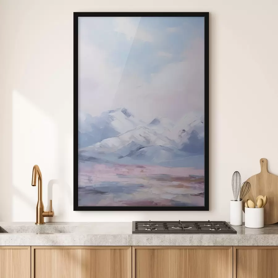 Fototapety Imitácia maľby hôr f45457
