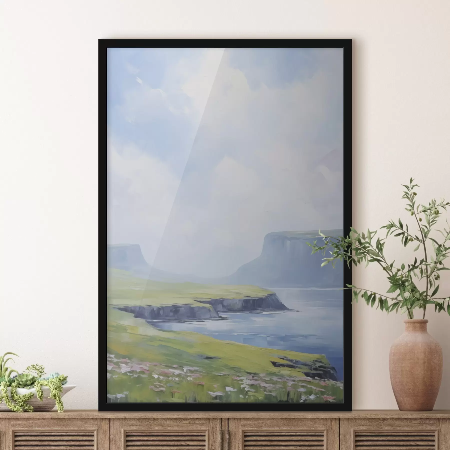 Fototapety Pobrežie s fjordmi v pozadí f45460