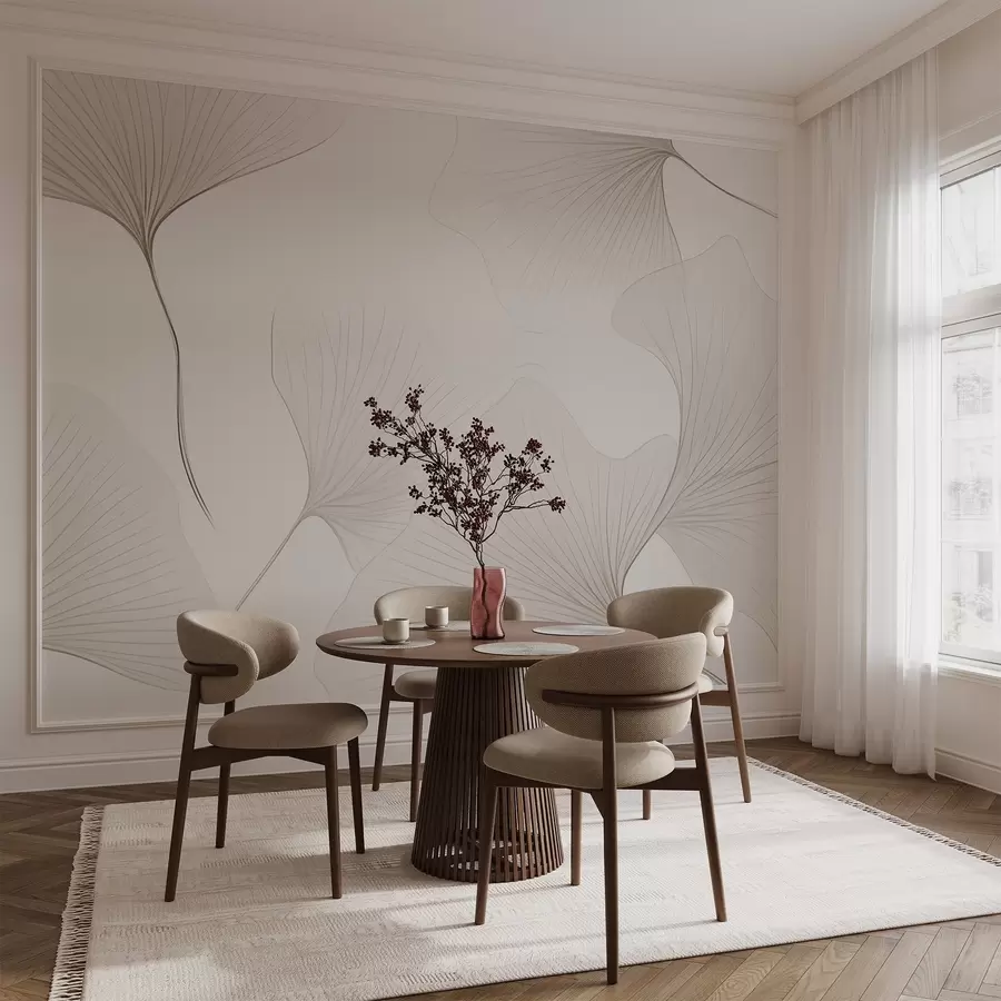 Fototapety Priehľadné listy ginka w04433v1