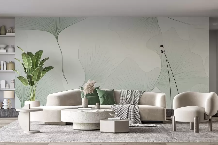 Fototapety Priehľadné listy ginka w04433v2