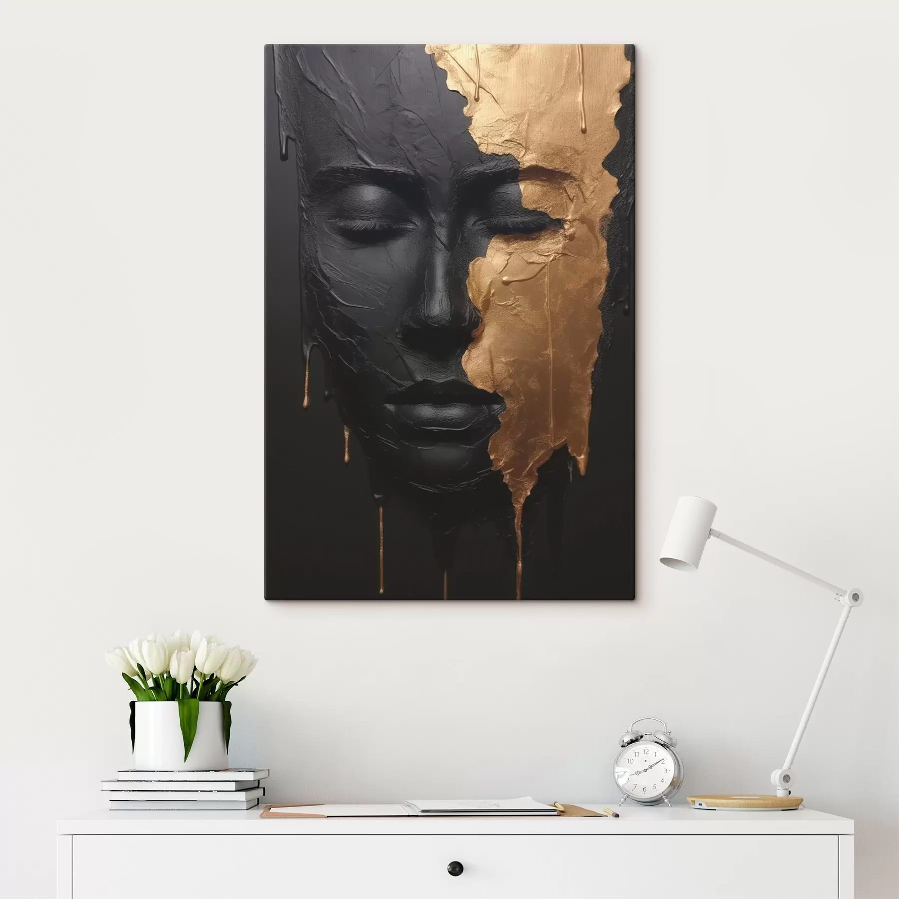 Obraz Abstraktný ženský portrét s45480