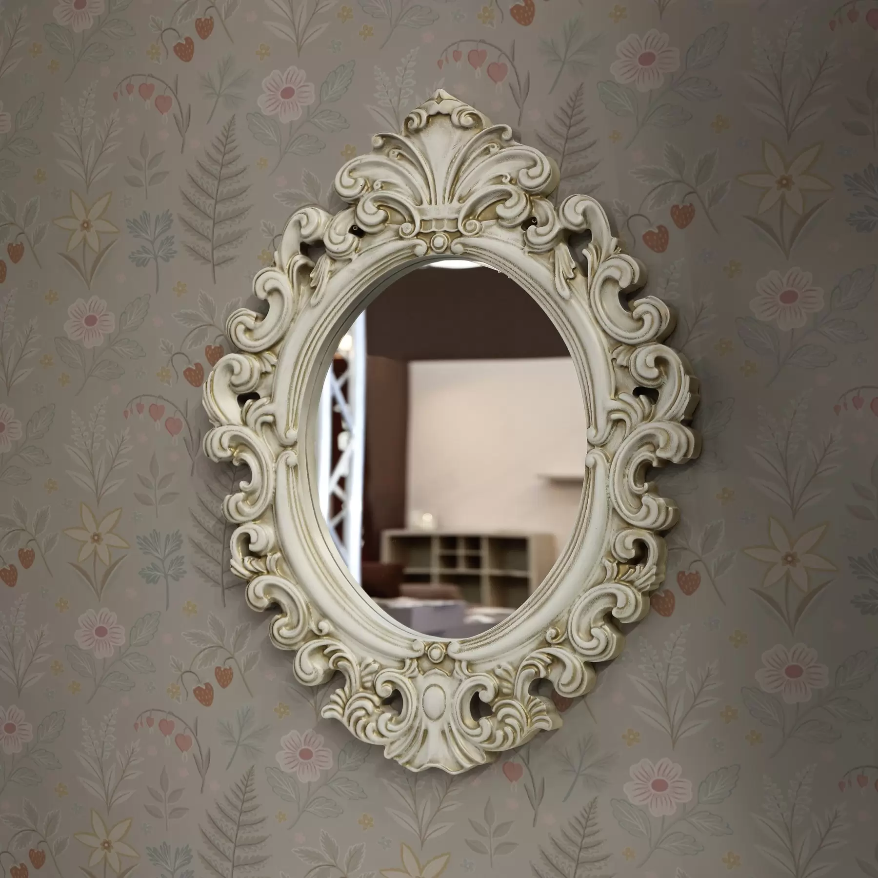 Fototapety Pastelové kvety a bobule na svetlosivom pozadí a00406