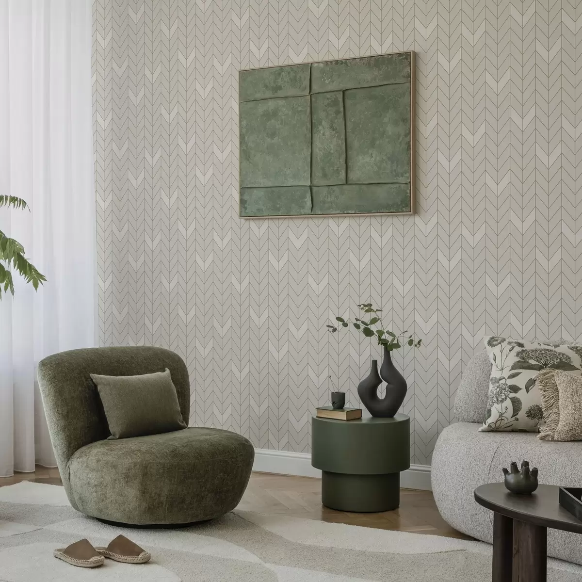 Tapety Geometrický vzor s tenkými čiarami a00487
