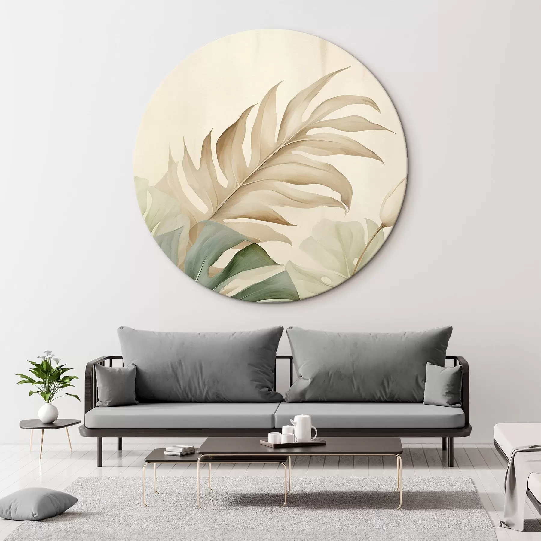 Obraz Tropické listy na svetlom pozadí r45617