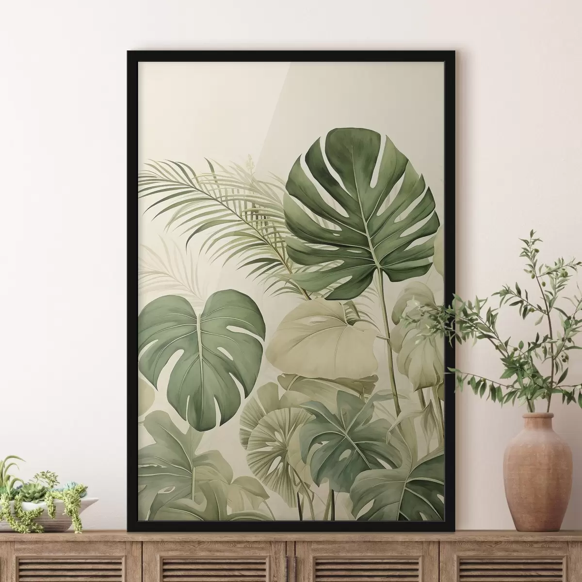 Plagáty Monstera Listy a tropické f45614