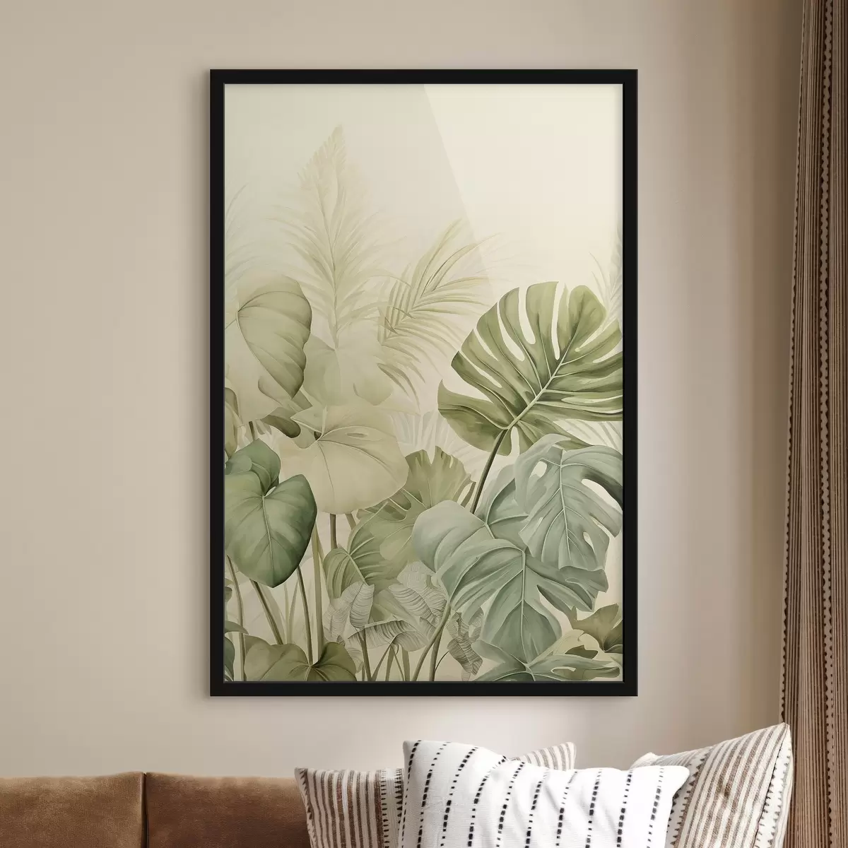 Plagáty Tropické listy a listy Monstera f45615