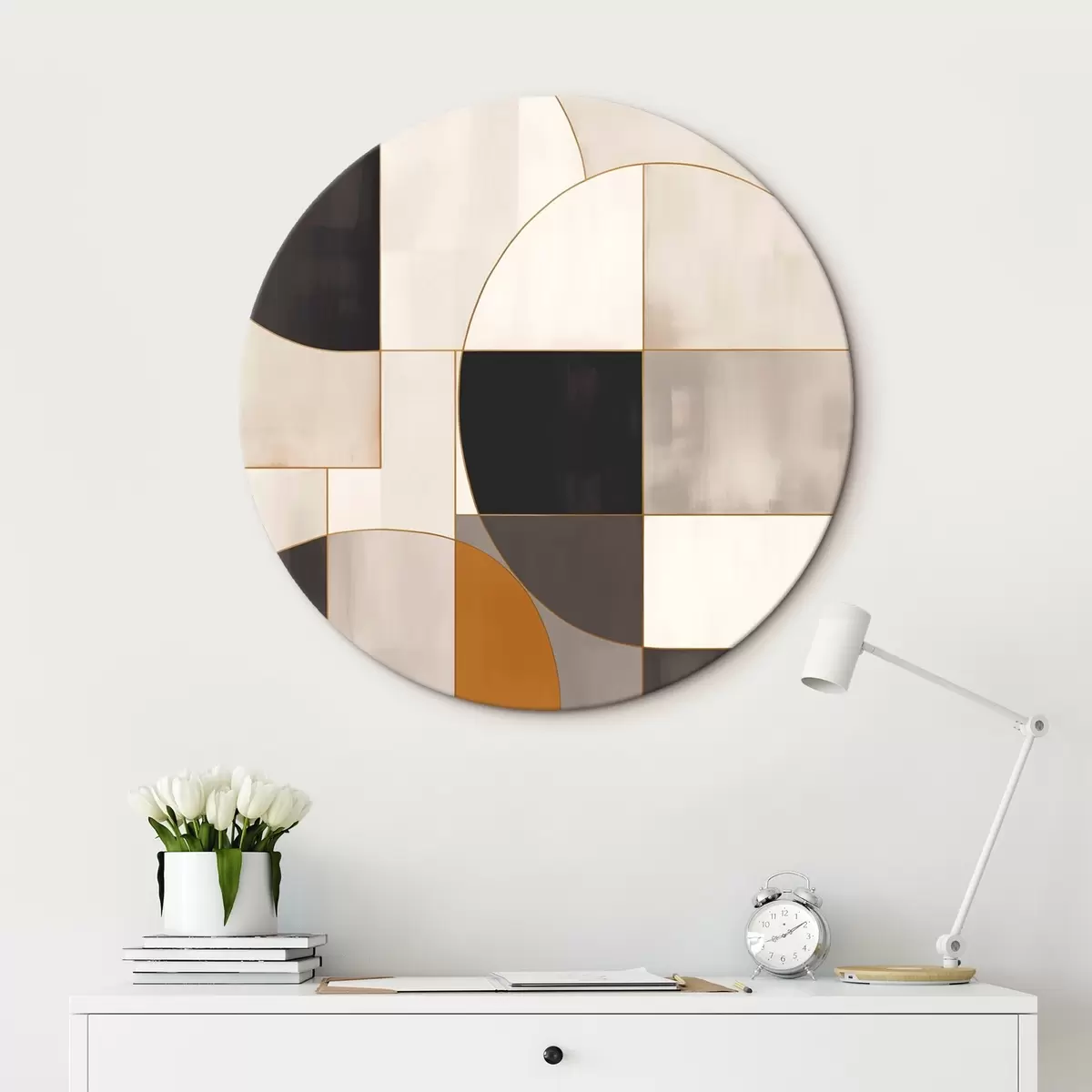 Okrúhle obrazy Geometrická abstrakcia r45584 Okrúhle obrazy Geometrická abstrakcia r45584