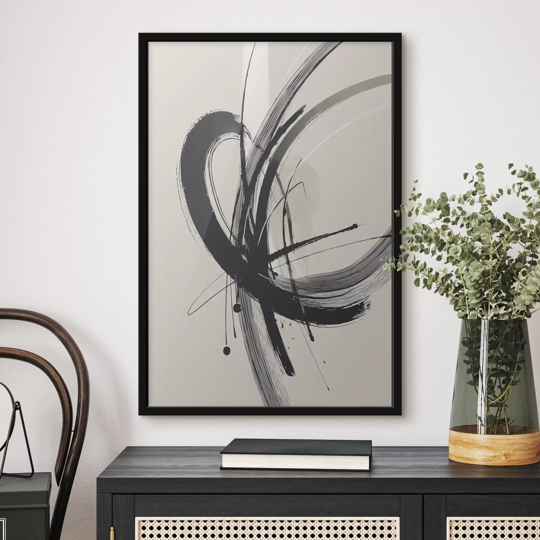 Fototapety Abstraktné minimalistické ťahy štetcom f45582